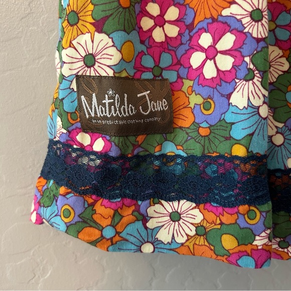 Matilda Jane paint by numbers dragonfly floral satine dress size 6 - Picture 7 of 10